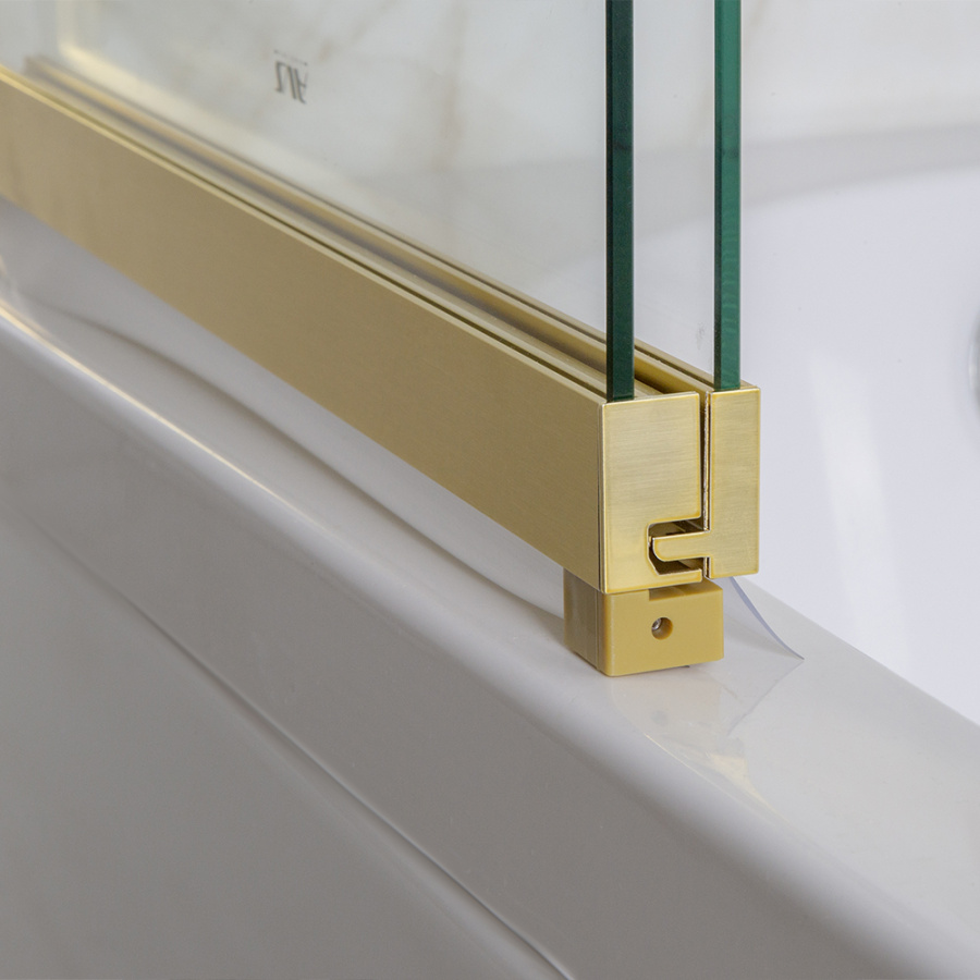 Шторка на ванну AVS Слайдер Плюс 80 см профиль брашированное золото, стекло прозрачное Шторка на ванну AVS Слайдер Плюс 80 см профиль брашированное золото, стекло прозрачное