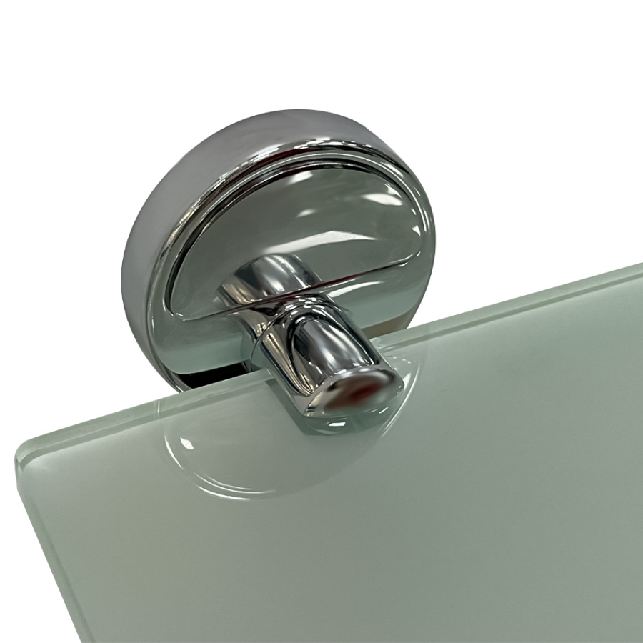 Полка стекляная с крепежом AVA ELU 017