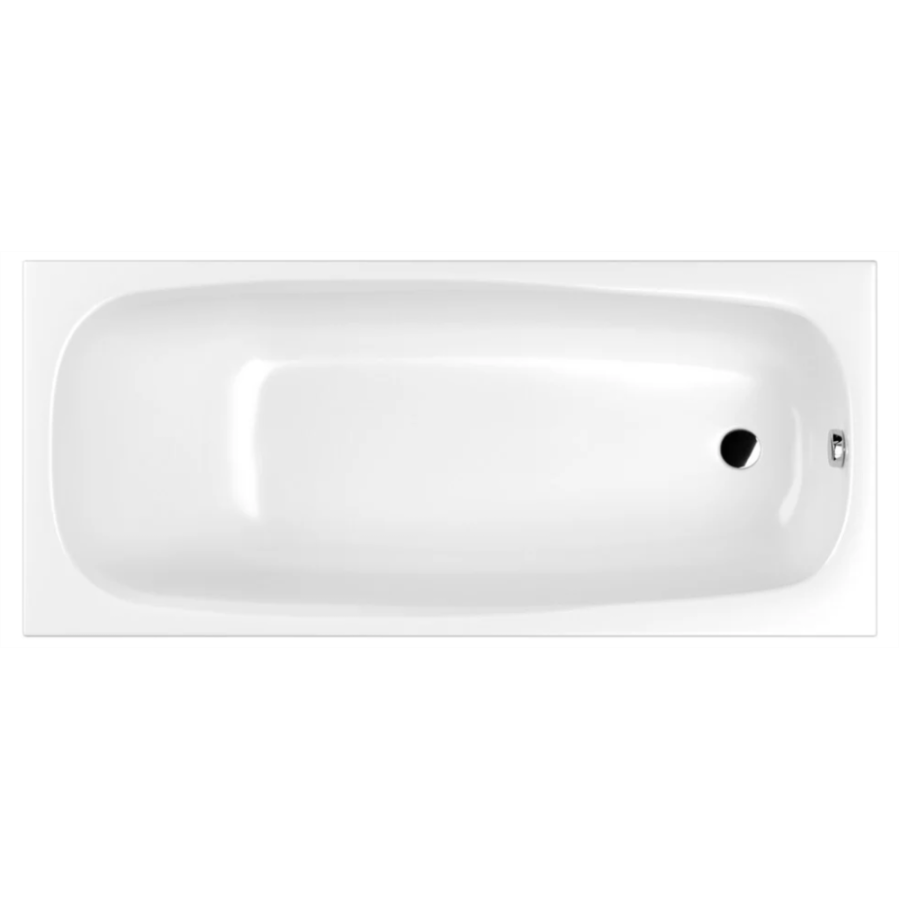 Акриловая ванна Whitecross Layla Slim 180х80 белая, без каркаса