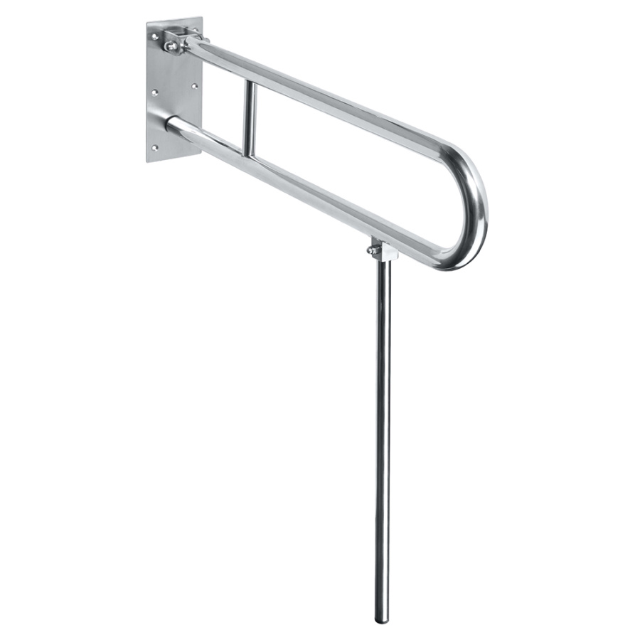 Поручень Bemeta Help program 301102081N с опорной, хром Поручень Bemeta Help program 301102081N с опорной, хром