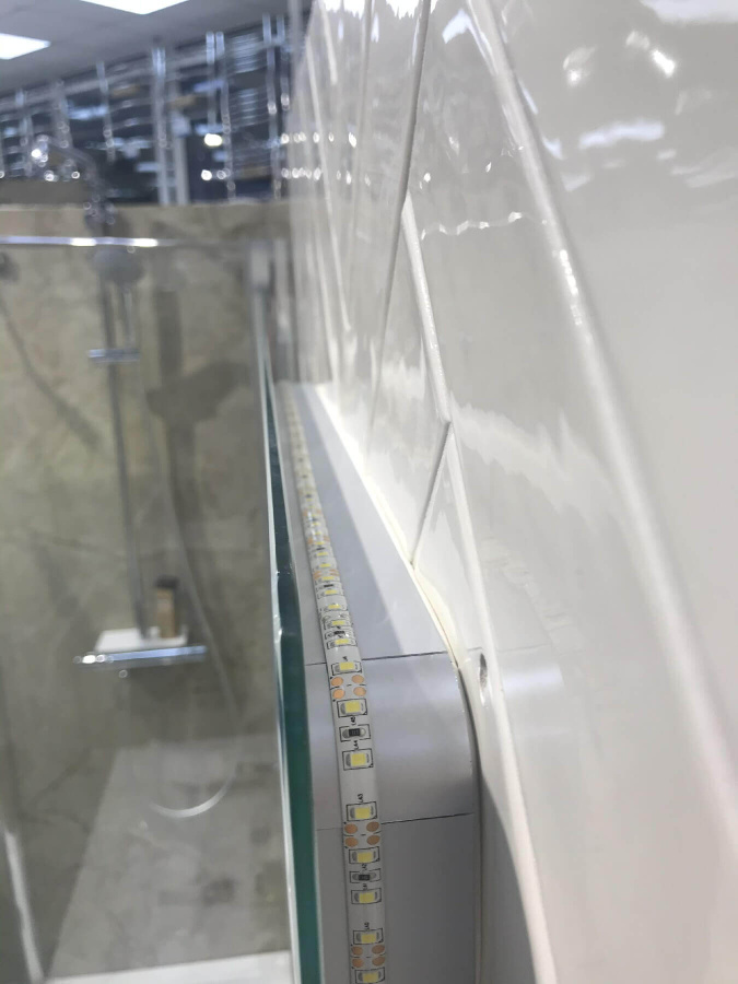 Зеркало 600х800 Led антизапотевание часы Esbano ES-2073HDS