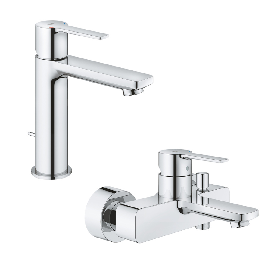 Комплект смесителей GROHE Lineare 32114001+33849001 хром Комплект смесителей GROHE Lineare 32114001+33849001 хром