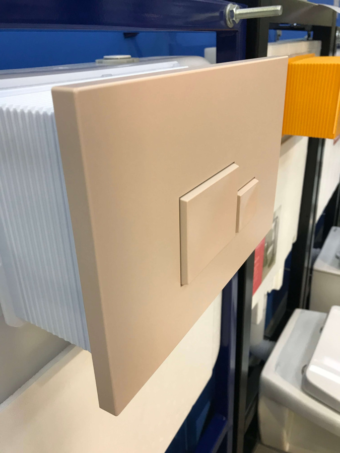 Кнопка смыва ISVEA Axis 54MJ0106I бежевая матовая Кнопка смыва ISVEA Axis 54MJ0106I бежевая матовая