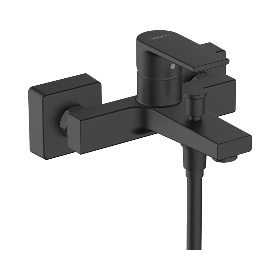 Смеситель для ванны и душа Hansgrohe Vernis Shape 71450670 черный матовый