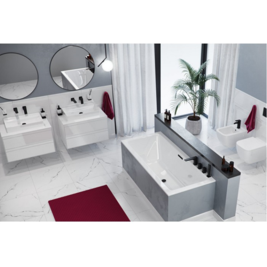 Акриловая ванна Excellent Heaven Slim 180x80 белая, без каркаса