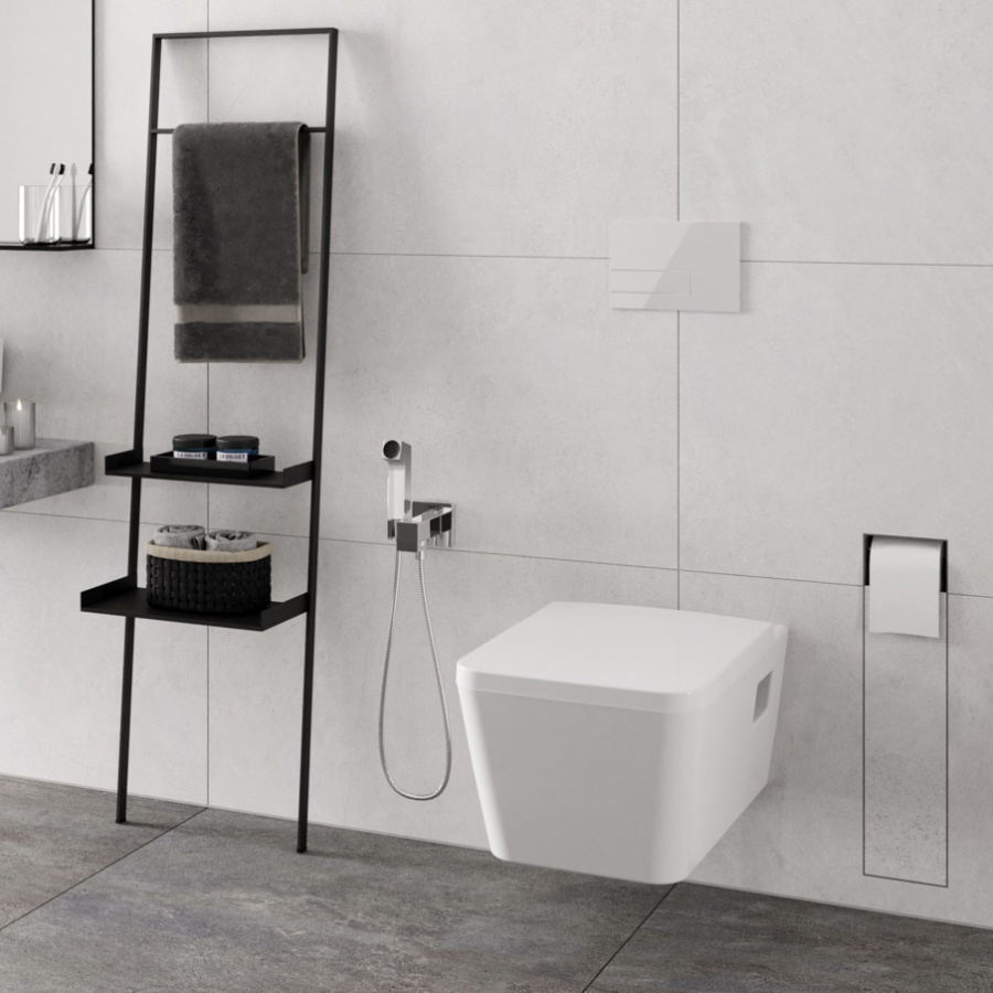 Гигиенический душ со смесителем Hansgrohe Ecosmart+ 29233000 хром