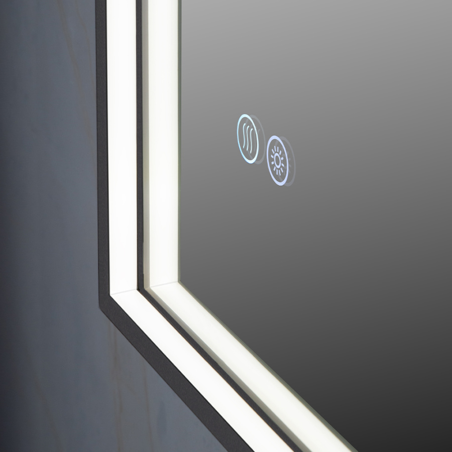 Зеркало с подсветкой AVS ZH 75x90 см, антипар, оружейная сталь Зеркало с подсветкой AVS ZH 75x90 см, антипар, оружейная сталь