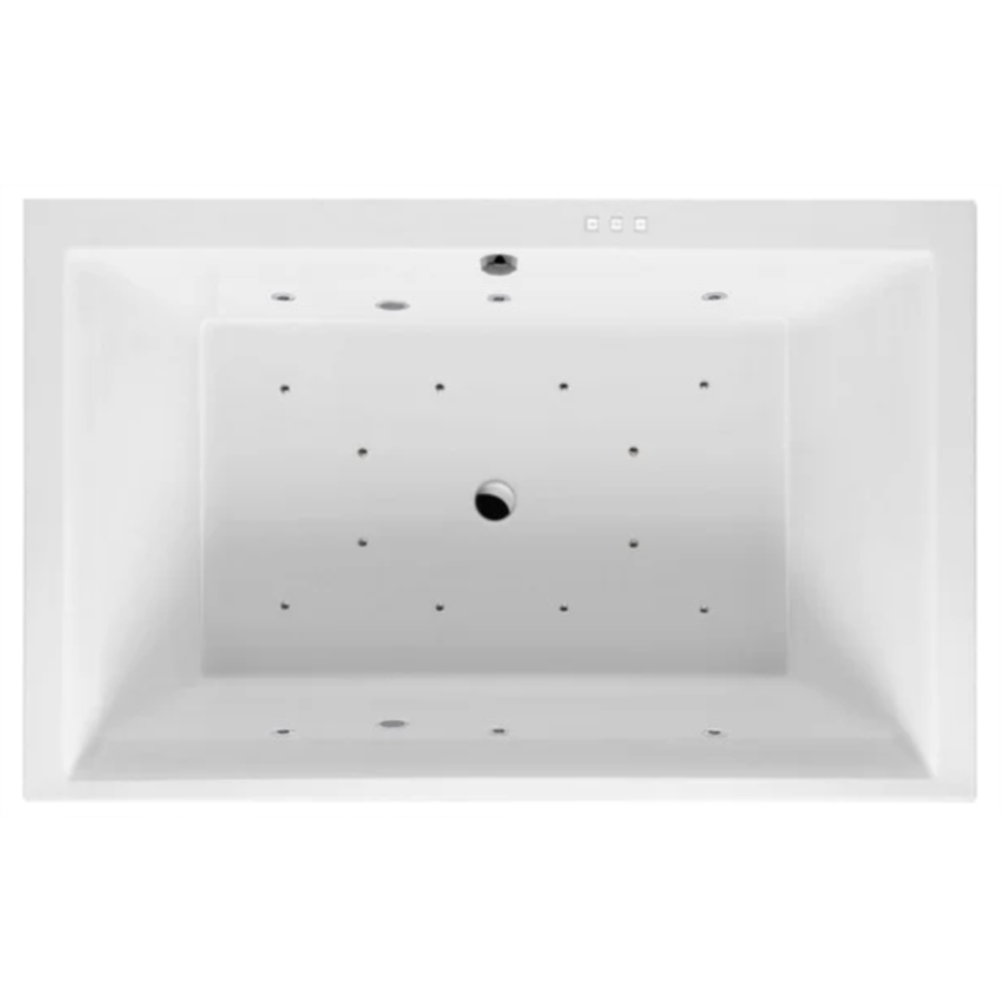 Акриловая ванна Excellent Crown Lux 190x120 белая, каркасом, сливом-переливом и ГМ Relax