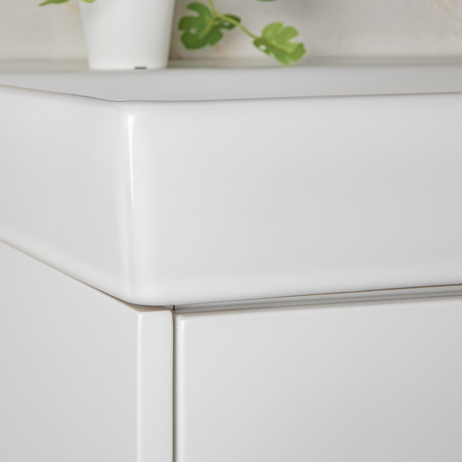 Тумба с раковиной AVS Вернисаж 100 белая глянцевая (раковина белая), подвесная 2 ящика Тумба с раковиной AVS Вернисаж 100 белая глянцевая (раковина белая), подвесная 2 ящика