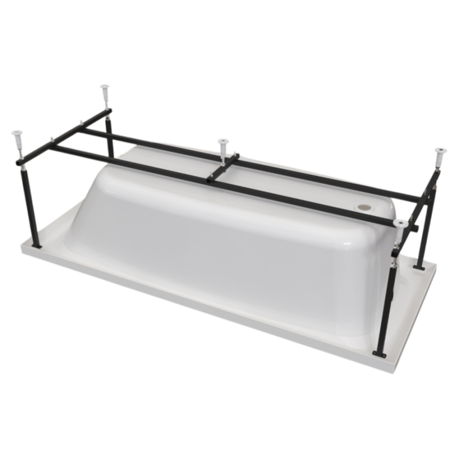 Акриловая ванна AVS Деметра 170х70 белая, с каркасом