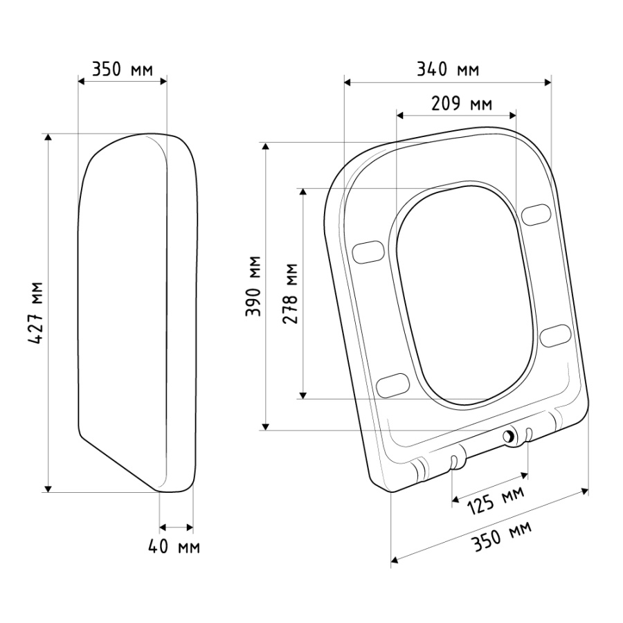Крышка-сиденье AVS RF5005 с микролифтом быстросъемное Крышка-сиденье AVS RF5005 с микролифтом быстросъемное
