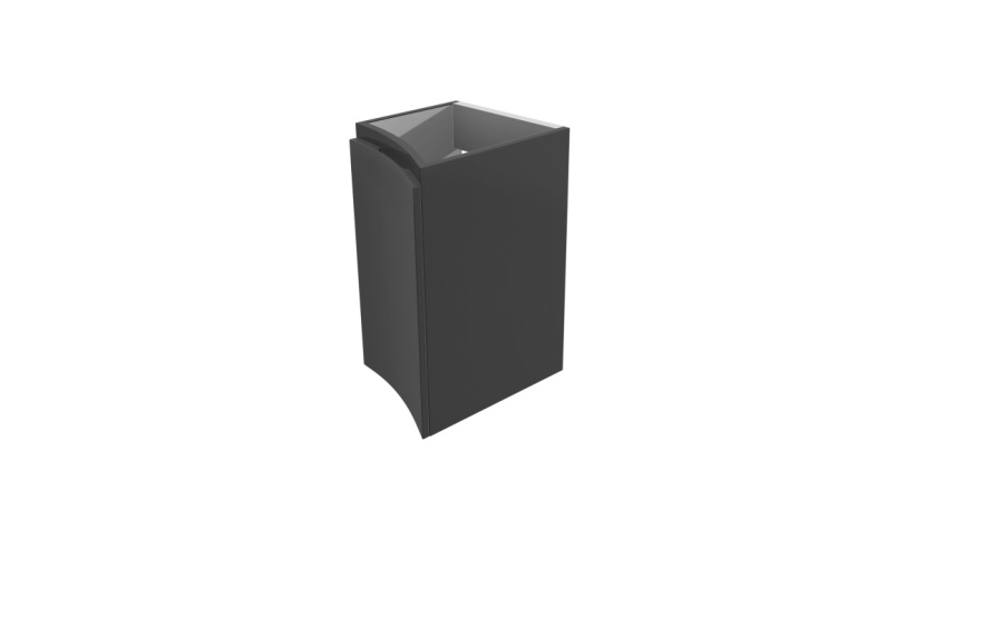 44229 Шкафчик подвесной с одной распашной створкой, левый 34x41x55 VAGUE Antracite CEZARES 44229 Шкафчик подвесной с одной распашной створкой, левый 34x41x55 VAGUE Antracite CEZARES