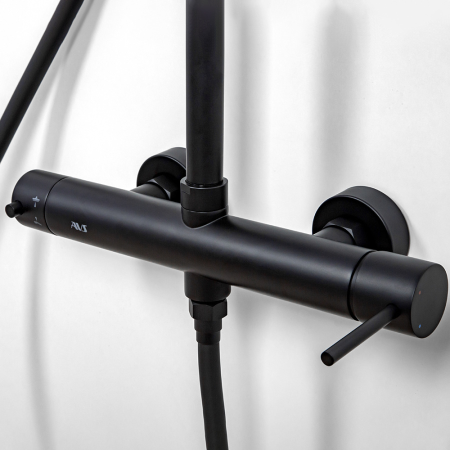 Душевая стойка AVS Slimmer 811-151-MB черный матовый Душевая стойка AVS Slimmer 811-151-MB черный матовый