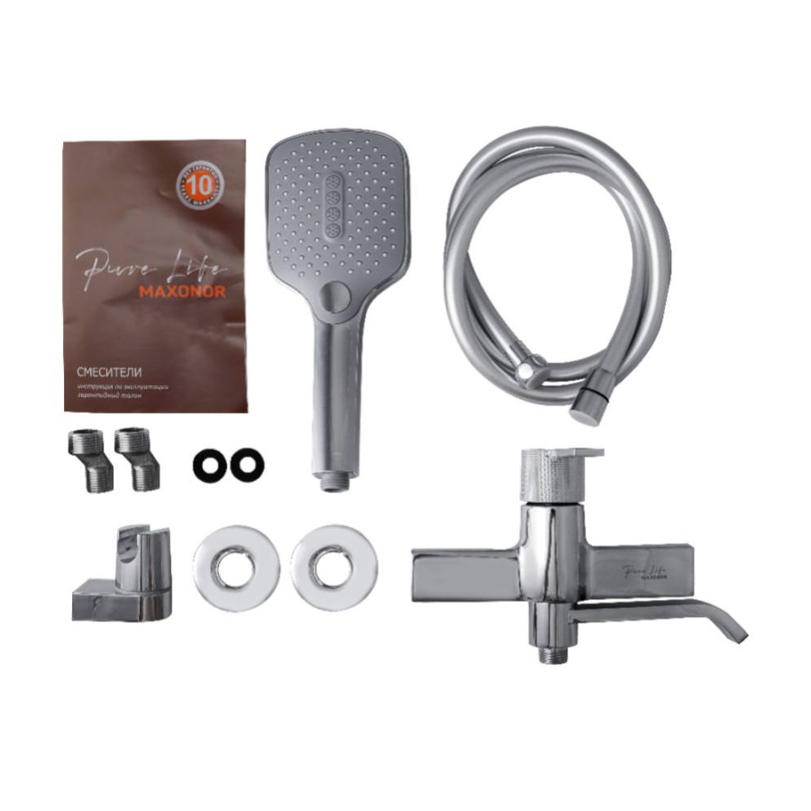 Смеситель для ванны с душем Maxonor Beauty PL3284 хром