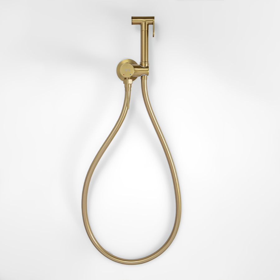 Гигиенический душ со смесителем AVS Slimmer брашированное золото Гигиенический душ со смесителем AVS Slimmer брашированное золото