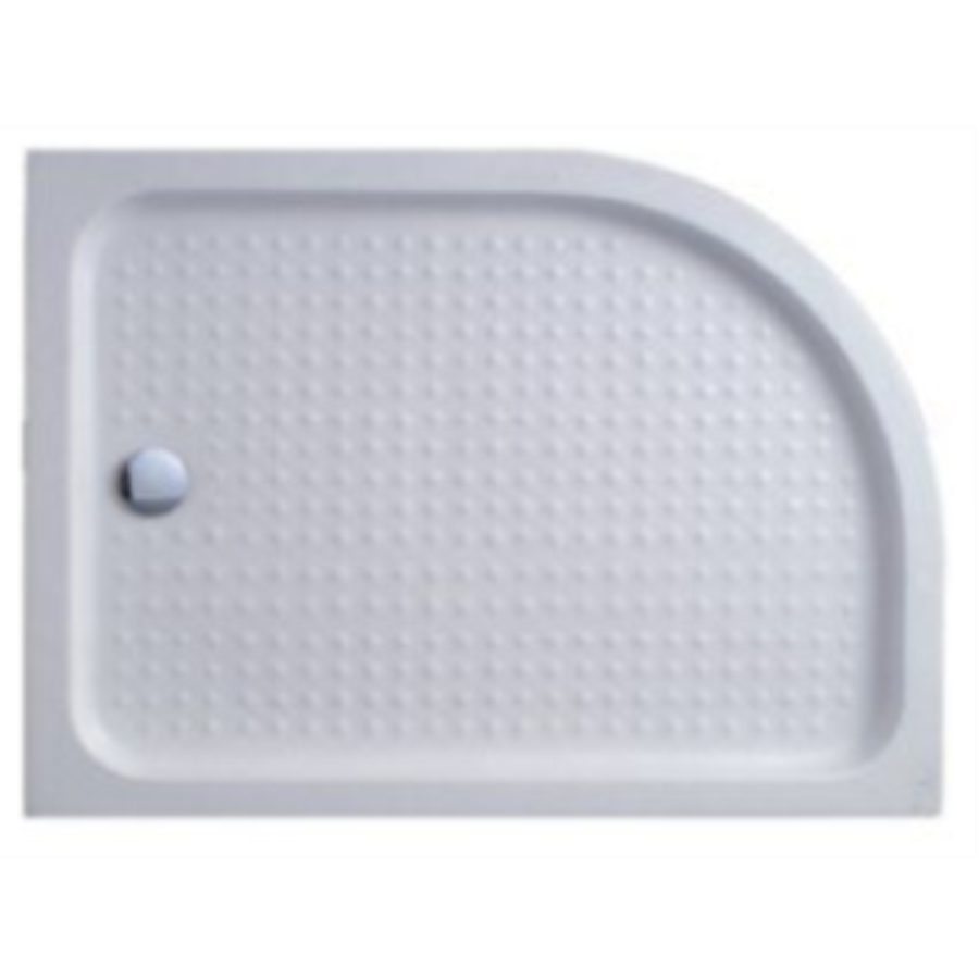 Поддон для душа Cezares Tray 120x100 белый, прямоугольно-асимметричный, акрил, с сифоном, правый