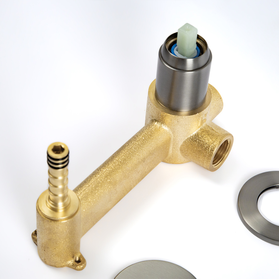 Смеситель для раковины AVS Seeme с внутренней частью, оружейная сталь Смеситель для раковины AVS Seeme с внутренней частью, оружейная сталь