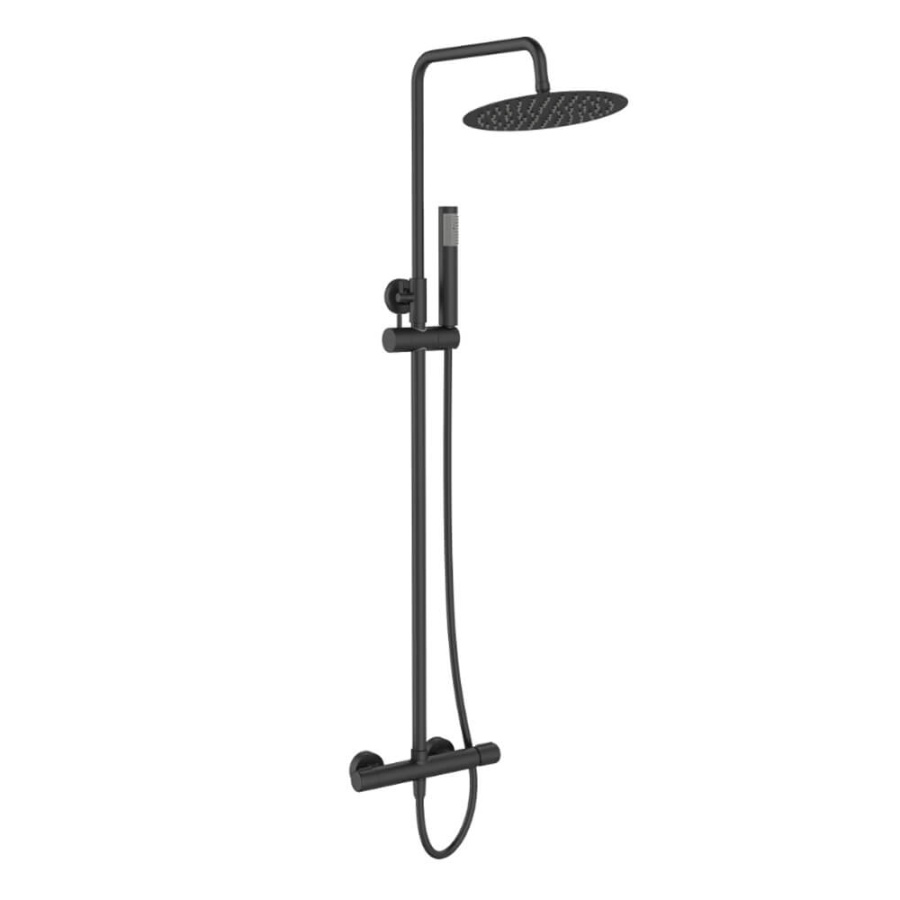 Душевая стойка BelBagno Uno UNO-DOCM-NERO черный матовый Душевая стойка BelBagno Uno UNO-DOCM-NERO черный матовый