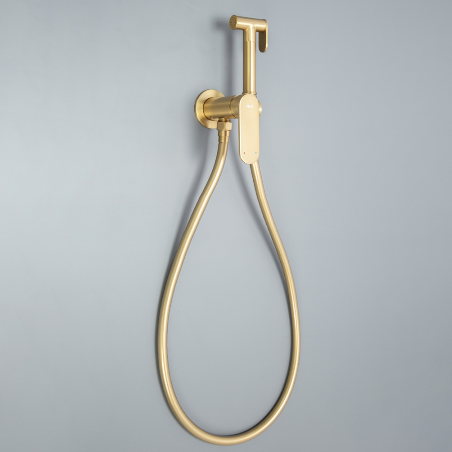 Гигиенический душ со смесителем AVS Beauty брашированное золото Гигиенический душ со смесителем AVS Beauty брашированное золото