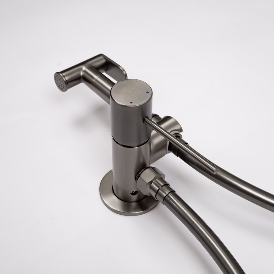 Гигиенический душ со смесителем AVS Slimmer оружейная сталь Гигиенический душ со смесителем AVS Slimmer оружейная сталь