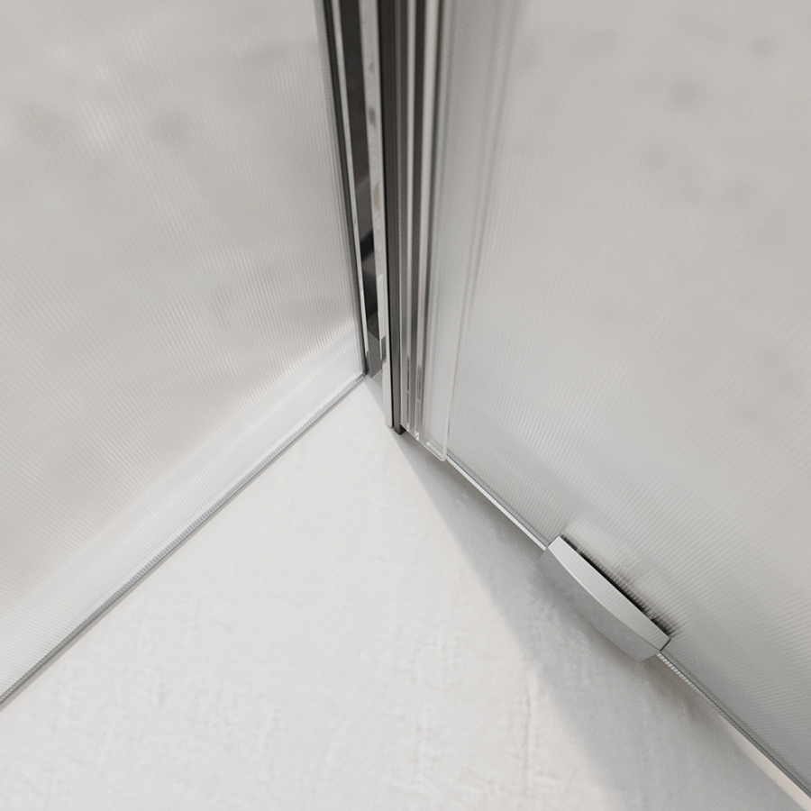 Душевой уголок BelBagno Luce LUCE-AH-1-120/90-P-Cr профиль хром, стекло рифленое