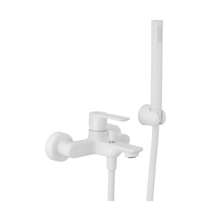 Смеситель для ванны с душем Remer Energy EY02BO белый матовый