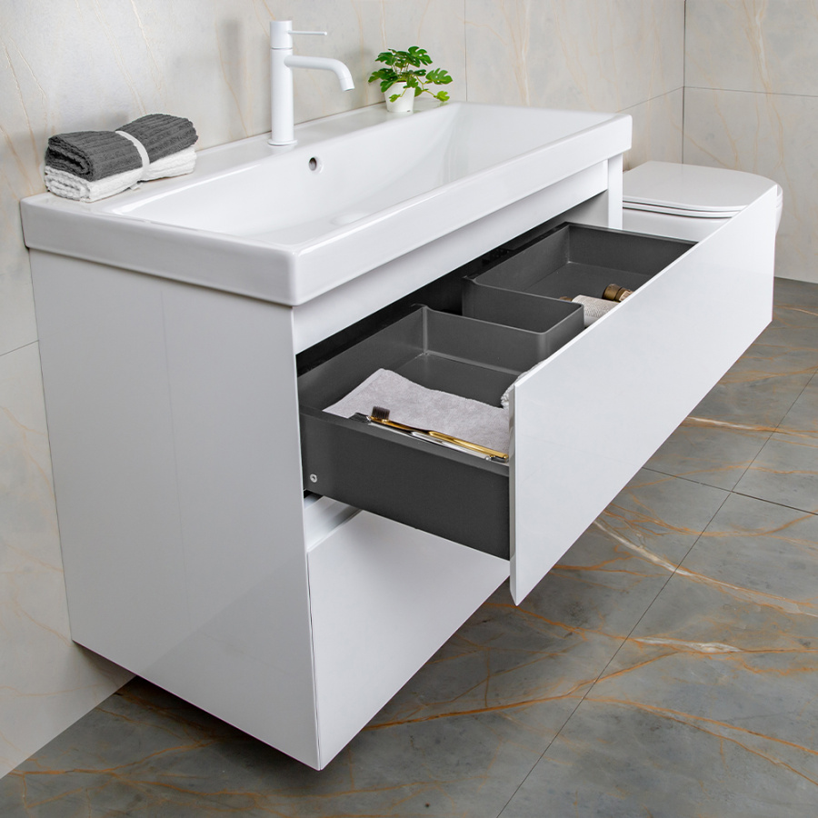 Тумба с раковиной AVS Гармония 80 белая (раковина 02 белая глянцевая) Тумба с раковиной AVS Гармония 80 белая (раковина 02 белая глянцевая)