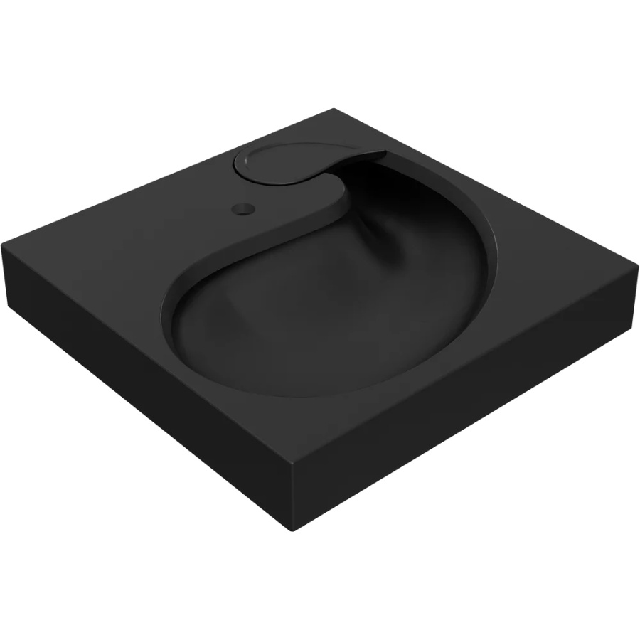 Раковина Versalia Sheffield Black 60x60 с кронштейнами Раковина Versalia Sheffield Black 60x60 с кронштейнами