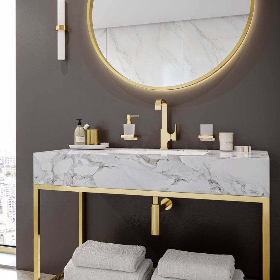 Стакан для зубных щеток Hansgrohe золото 41749990