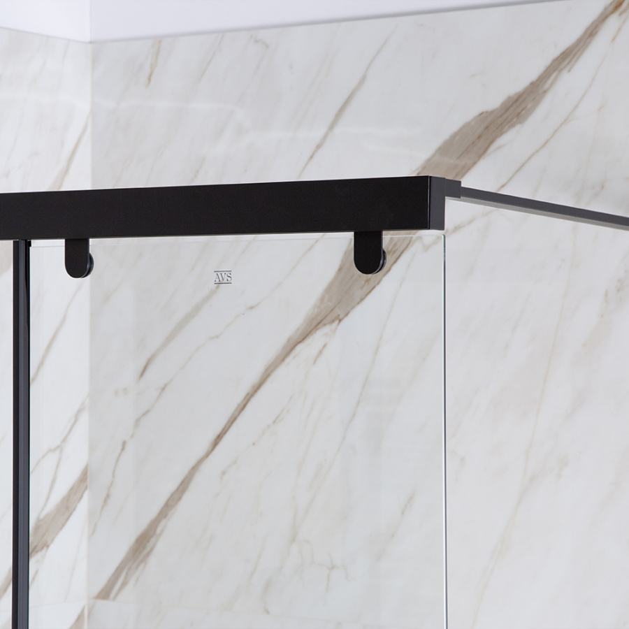 Шторка на ванну AVS Перла 100 L профиль черный матовый, стекло прозрачное Шторка на ванну AVS Перла 100 L профиль черный матовый, стекло прозрачное