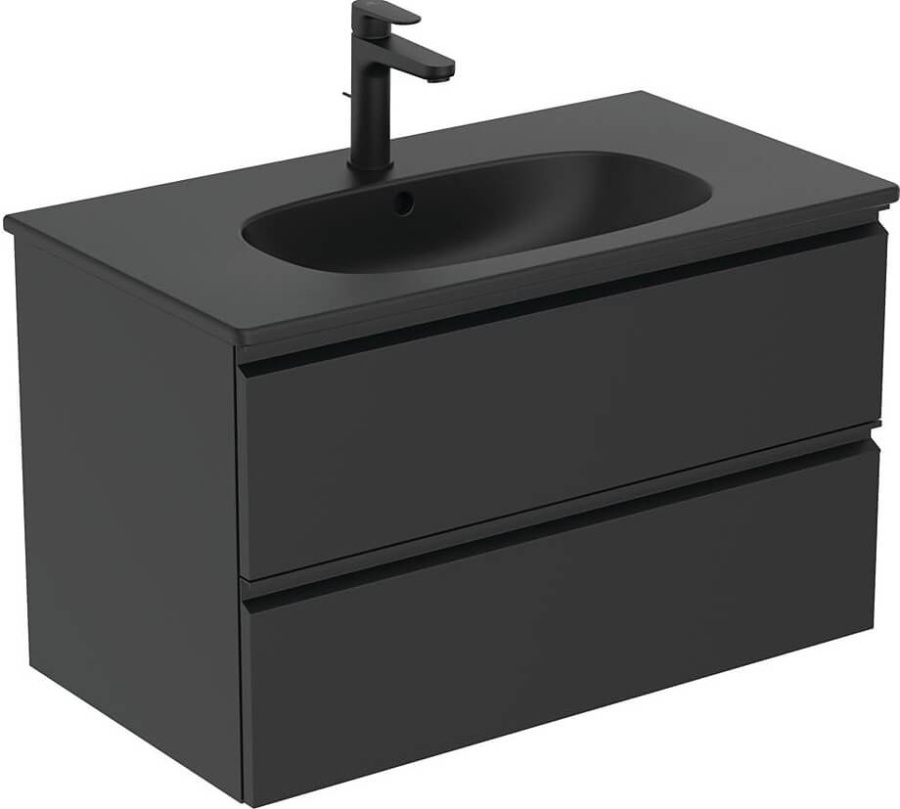 Раковина Ideal Standard Tesi 82,5x45 черная матовая
