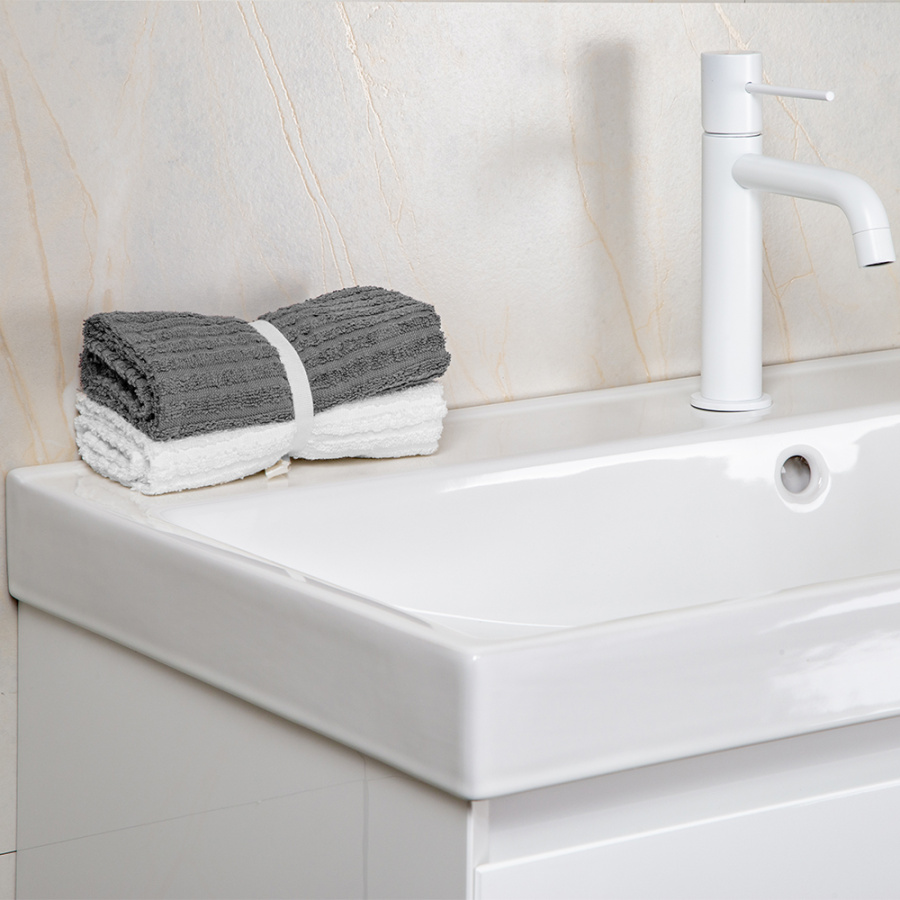 Тумба с раковиной AVS Гармония 80 белая (раковина 02 белая глянцевая) Тумба с раковиной AVS Гармония 80 белая (раковина 02 белая глянцевая)