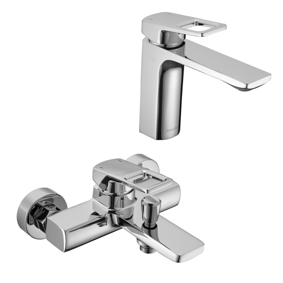 Комплект смесителей Swedbe Kronos 2010+2030 хром