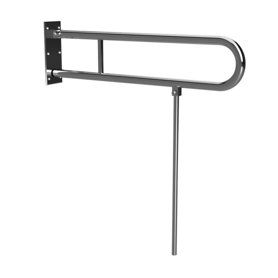 Поручень Bemeta Help program 301102081N с опорной, хром Поручень Bemeta Help program 301102081N с опорной, хром