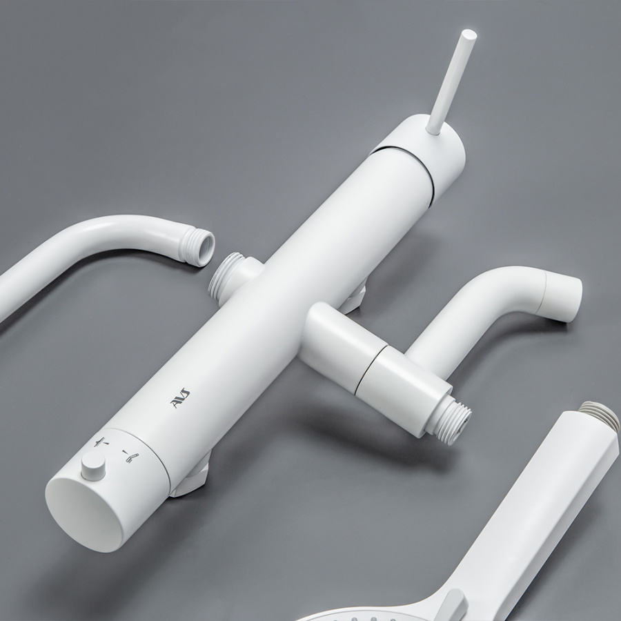 Душевая стойка AVS Slimmer белый матовый Душевая стойка AVS Slimmer белый матовый