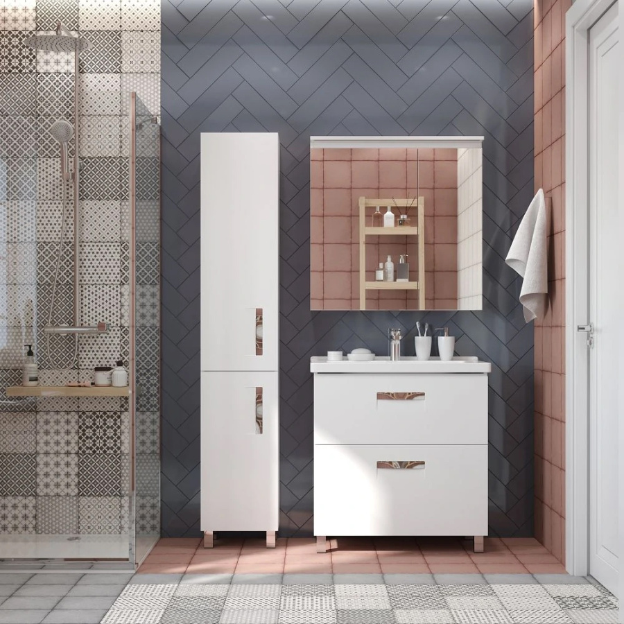 К-т: Тумба напольная 805*455*890+р-на Миранда+пенал 350*1800*300 прав. Ирида BRIZ