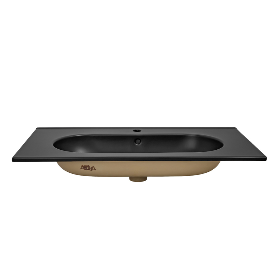 Раковина мебельная AVS Вернисаж 91х47 черная матовая Раковина мебельная AVS Вернисаж 91х47 черная матовая