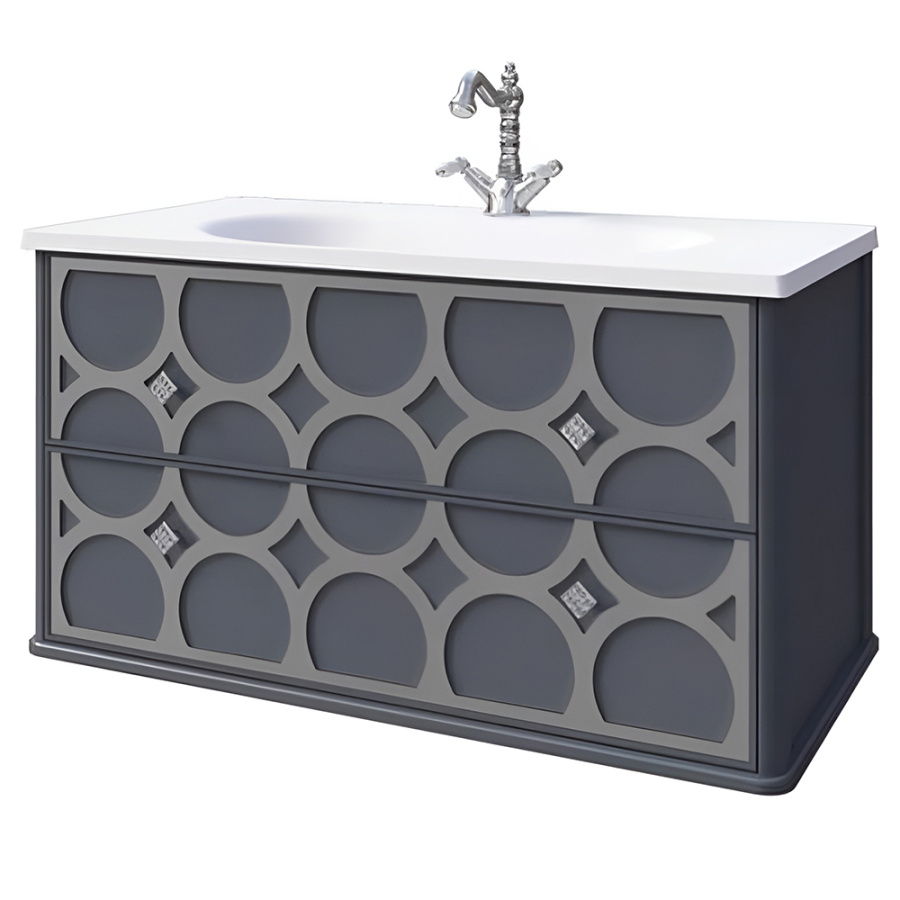 Тумба с раковиной подвесная 90 CAPRICE CAPRIGO 25113-L810/SILVER+Болеро Тумба с раковиной подвесная 90 CAPRICE CAPRIGO 25113-L810/SILVER+Болеро