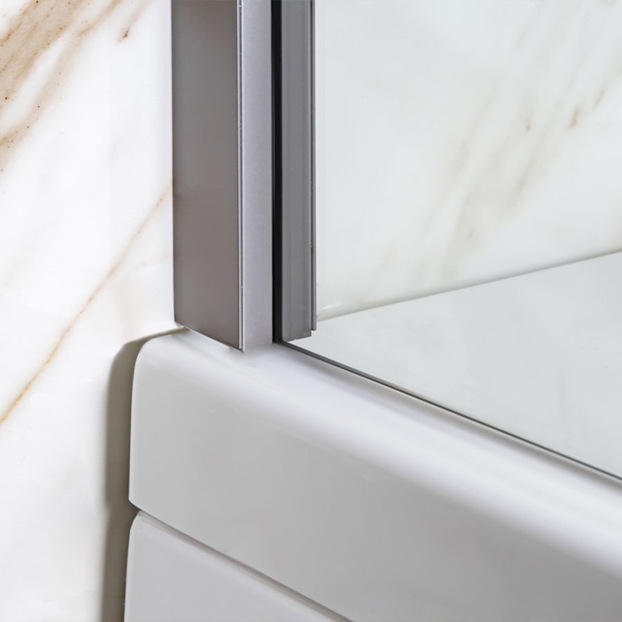 Шторка на ванну AVS Асти Дуо 100 см левая профиль оружейная сталь, прозрачное стекло Шторка на ванну AVS Асти Дуо 100 см левая профиль оружейная сталь, прозрачное стекло