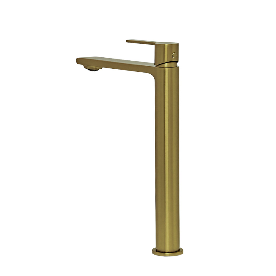 Смеситель для раковины AVS Elegant высокий, брашированное золото Смеситель для раковины AVS Elegant высокий, брашированное золото