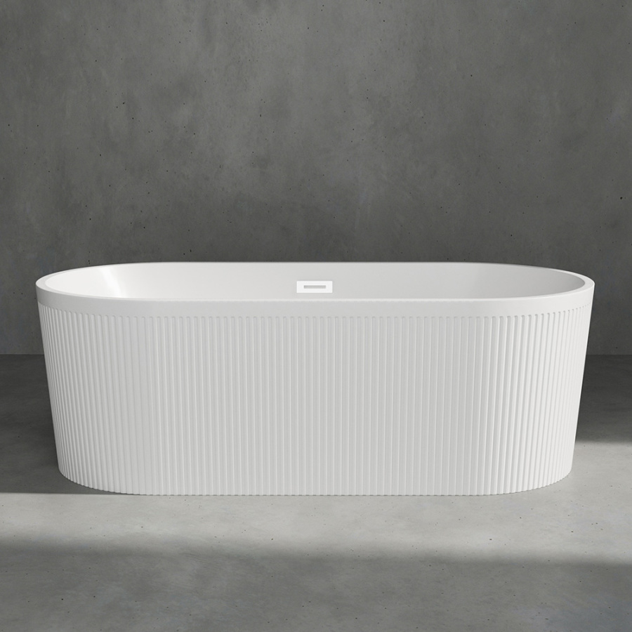 Акриловая ванна AVS Оливия 170x80 белая, с донным клапаном