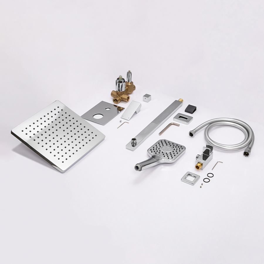 Душевой комплект AVS Cube 3в1 хром Душевой комплект AVS Cube 3в1 хром