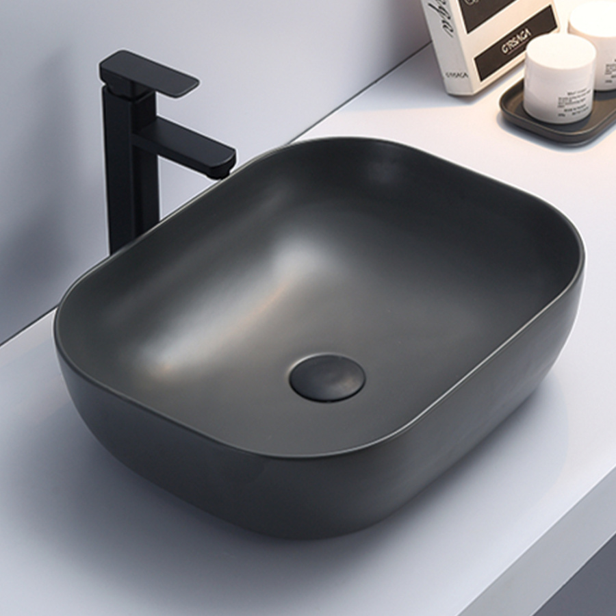 Раковина AVS Клара 51x40 темно-серая матовая Раковина AVS Клара 51x40 темно-серая матовая