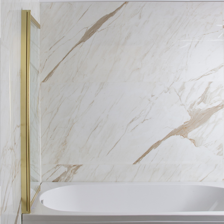 Шторка на ванну AVS Слайдер Плюс 80 см профиль брашированное золото, стекло прозрачное Шторка на ванну AVS Слайдер Плюс 80 см профиль брашированное золото, стекло прозрачное