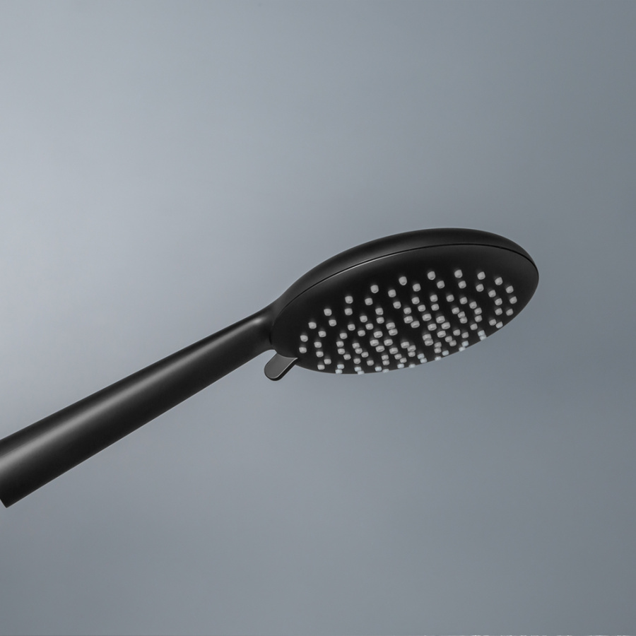 Душевой комплект AVS Termo 4в1 круглый, черный матовый