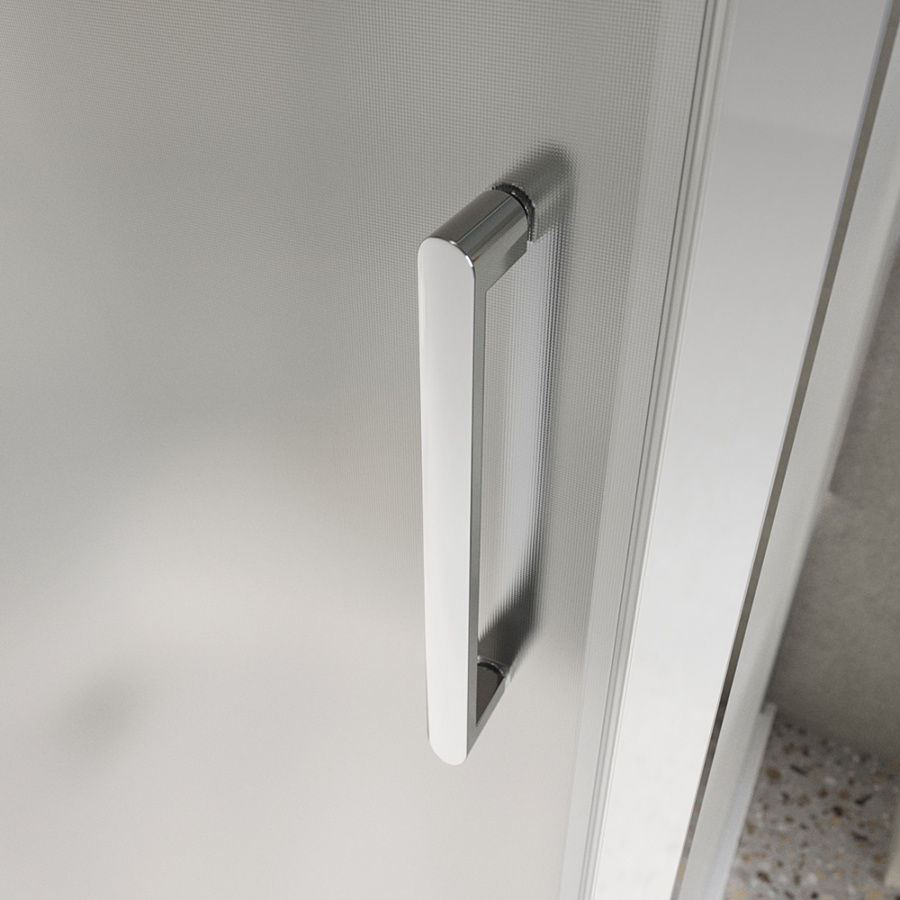 Душевой уголок BelBagno Luce LUCE-AH-1-120/90-P-Cr профиль хром, стекло рифленое