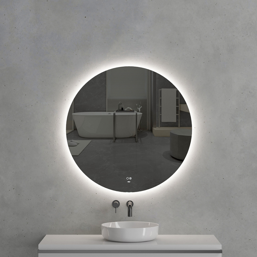 Зеркало с подсветкой AVS Лангано 90x90 см, антипар Зеркало с подсветкой AVS Лангано 90x90 см, антипар