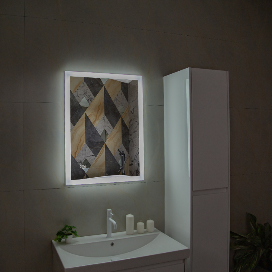 Зеркало с подсветкой AVS Жасмин 80x60 см, антипар