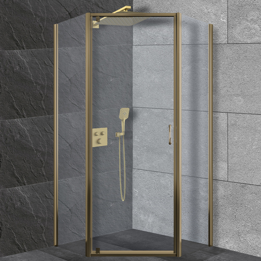 Душевой комплект AVS Luxury 3в1 квадратный, брашированное золото Душевой комплект AVS Luxury 3в1 квадратный, брашированное золото