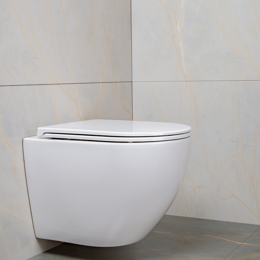 Унитаз подвесной AVS Метрополь безободковый, белый Унитаз подвесной AVS Метрополь безободковый, белый